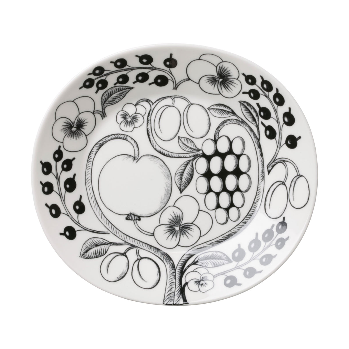 Paratiisi tallrik oval 25cm svart - Paratiisi plate oval 25cm black