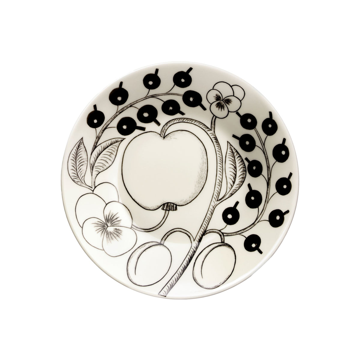 Paratiisi fat 16,5cm svart - Paratiisi saucer 16,5cm black