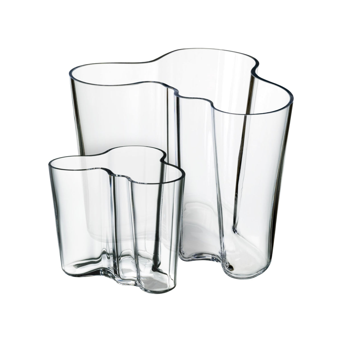 Alvar Aalto Collection Vase Set 160+95mm klar