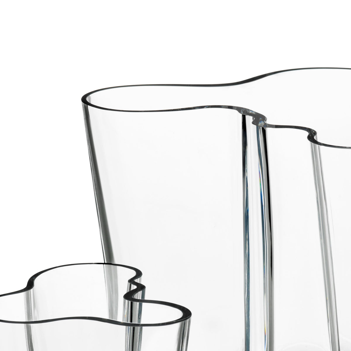 Alvar Aalto Collection Vase Set 160+95mm klar - Aalto vase set 160+95mm clear