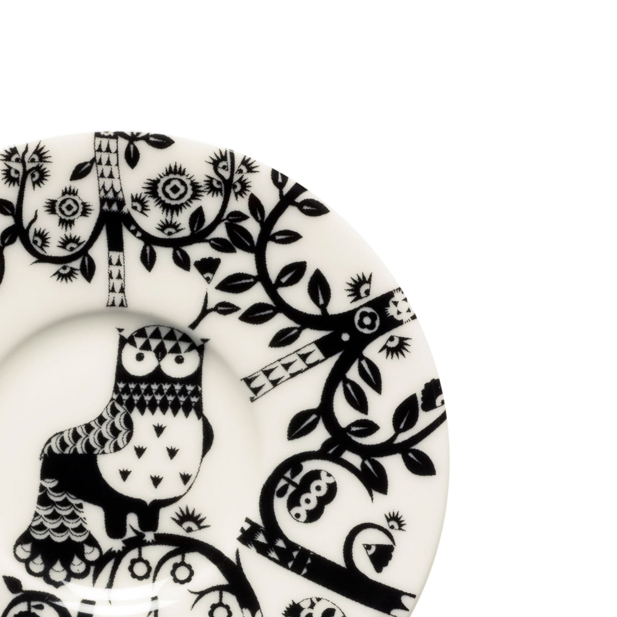 Taika Untertasse 11cm schwarz - Taika saucer 11cm black
