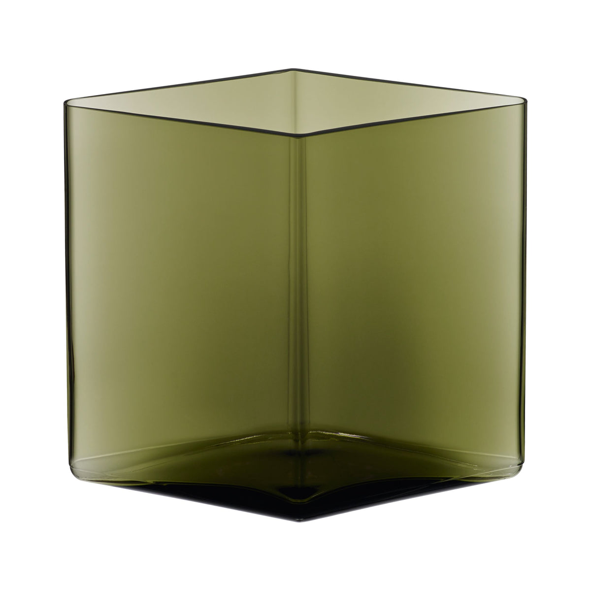 Ruutu Vase 205x180mm moosgrün - Ruutu vase 205x180mm moss green