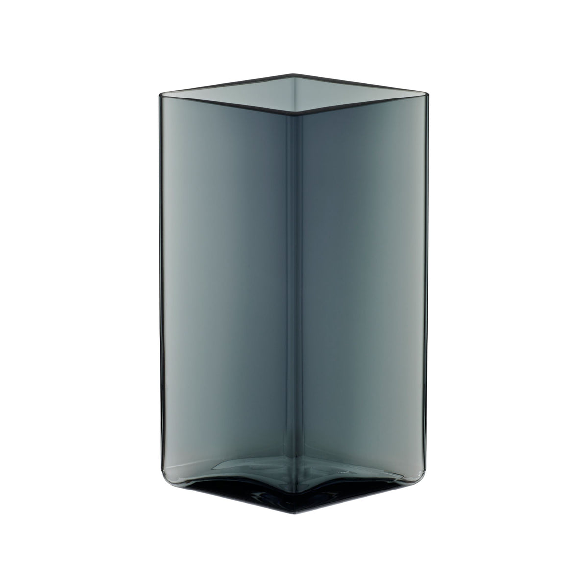Ruutu maljakko 115x180mm harmaa - Ruutu vase 115x180mm grey