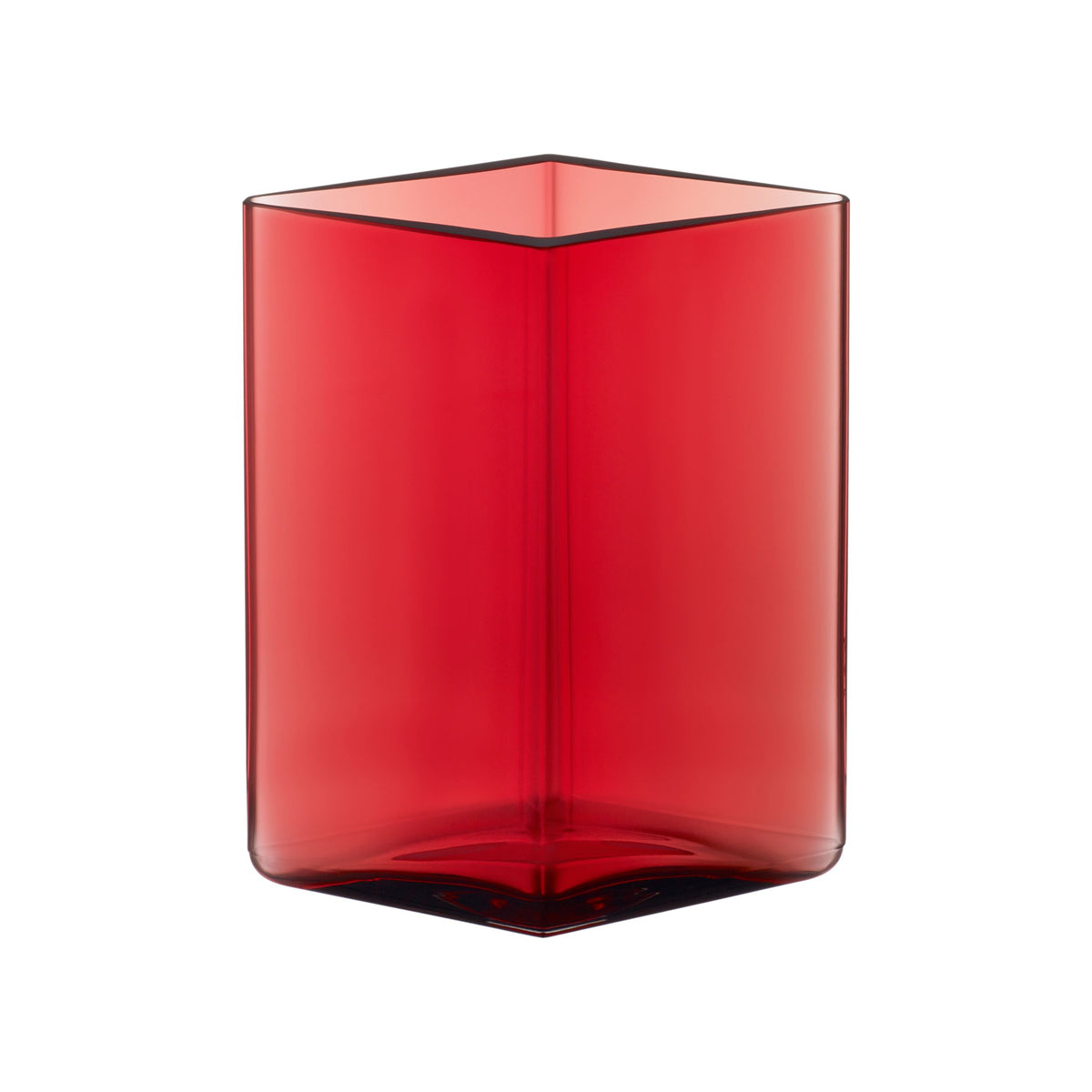 Ruutu Vase 115x140mm moosbeere - Ruutu vase 115x140mm cranberry