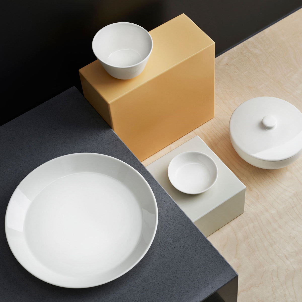 Teema Tiimi Suppenschüssel 0,8L w lid weiss - Teema Tiimi soup bowl 0,8L w lid  white