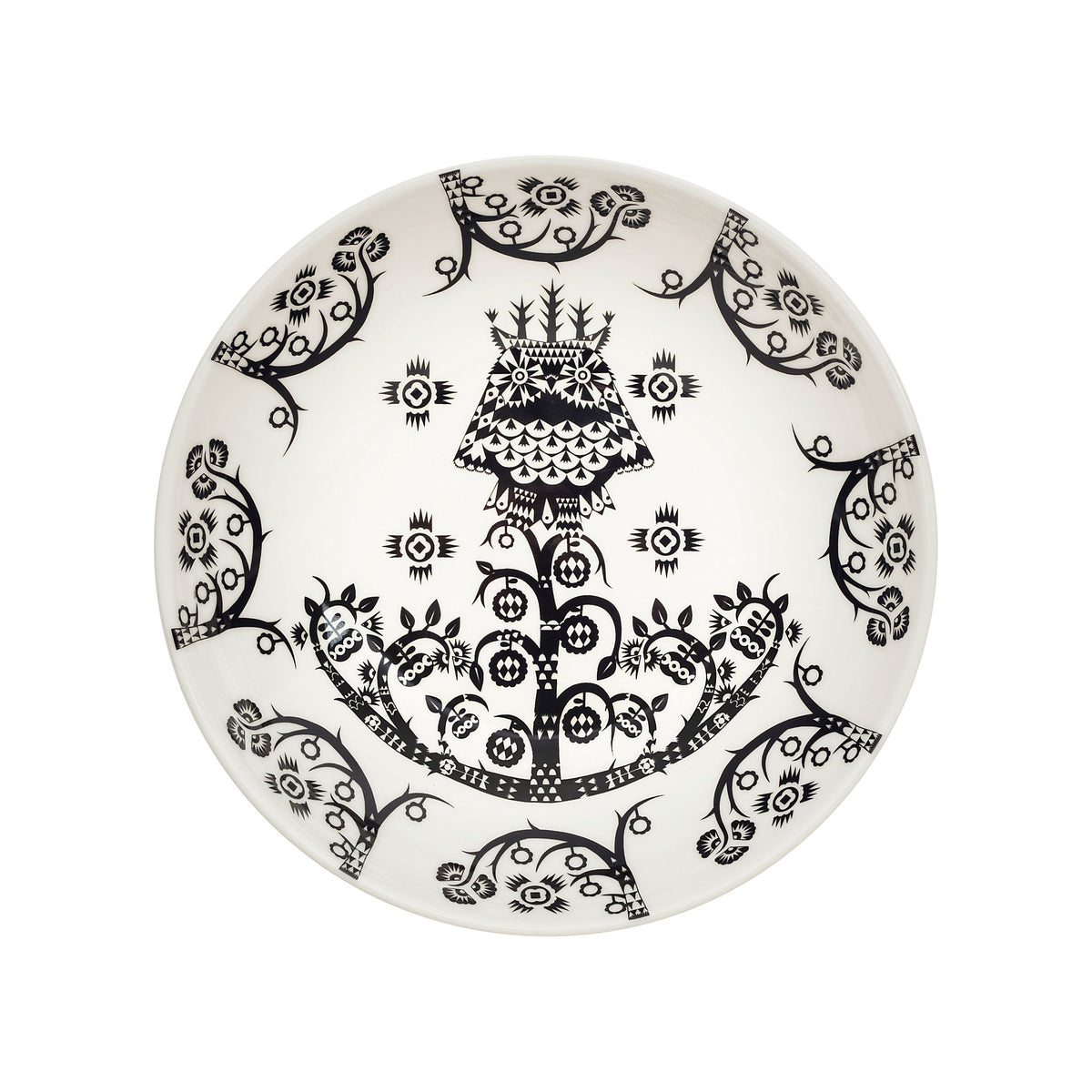 Taika plate deep 20cm deco black