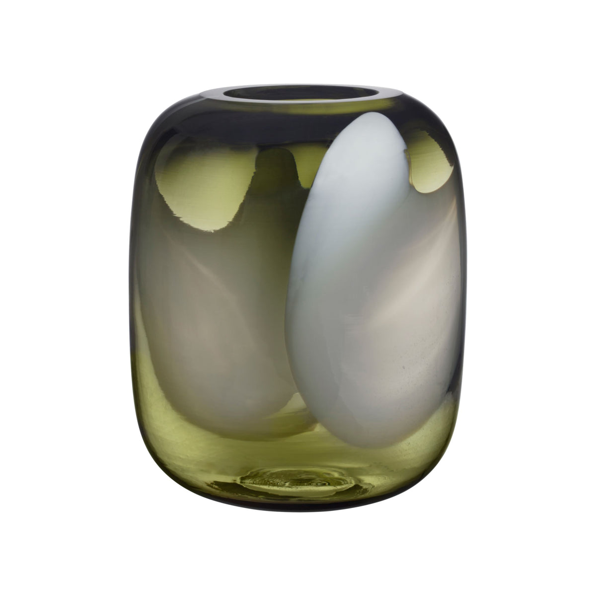 Blues vas 200mm moss grön/opal - Blues vase 200mm moss green/opal