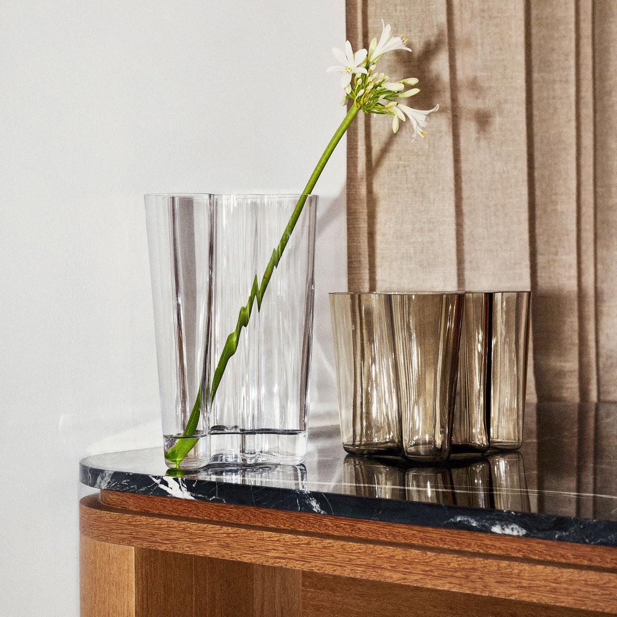 Alvar Aalto Collection Vase 160mm leinen - Aalto vase 160mm linen