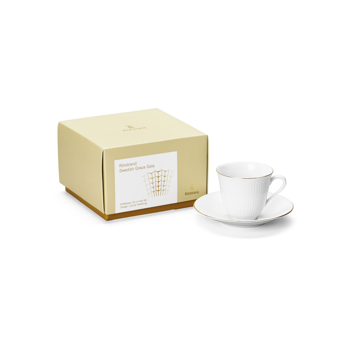 Swedish Grace Gala Kaffekopp 16cl m fat - SWGR Gala coffee cup 16cl with saucer