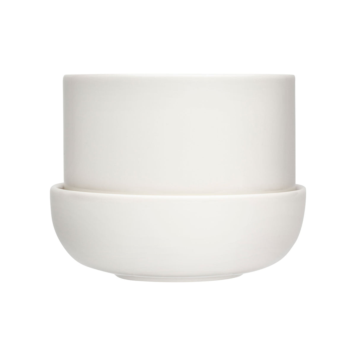 Nappula Blumentopf mit Untersetzer weiss, S - Nappula plant pot w.saucer white170x130