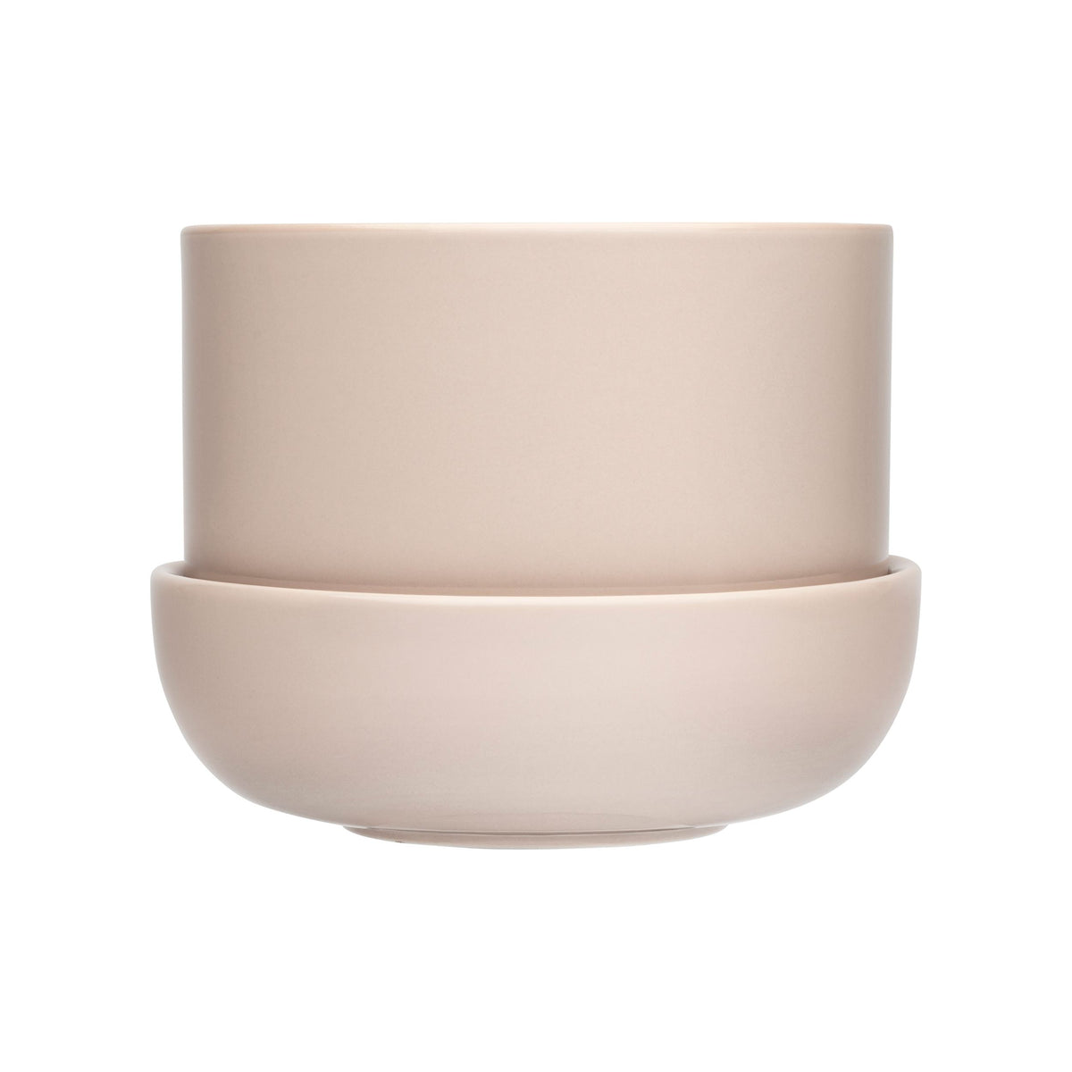 Nappula ruukku lautasella beige 170x130 - Nappula plant pot w.saucer beige 170x130