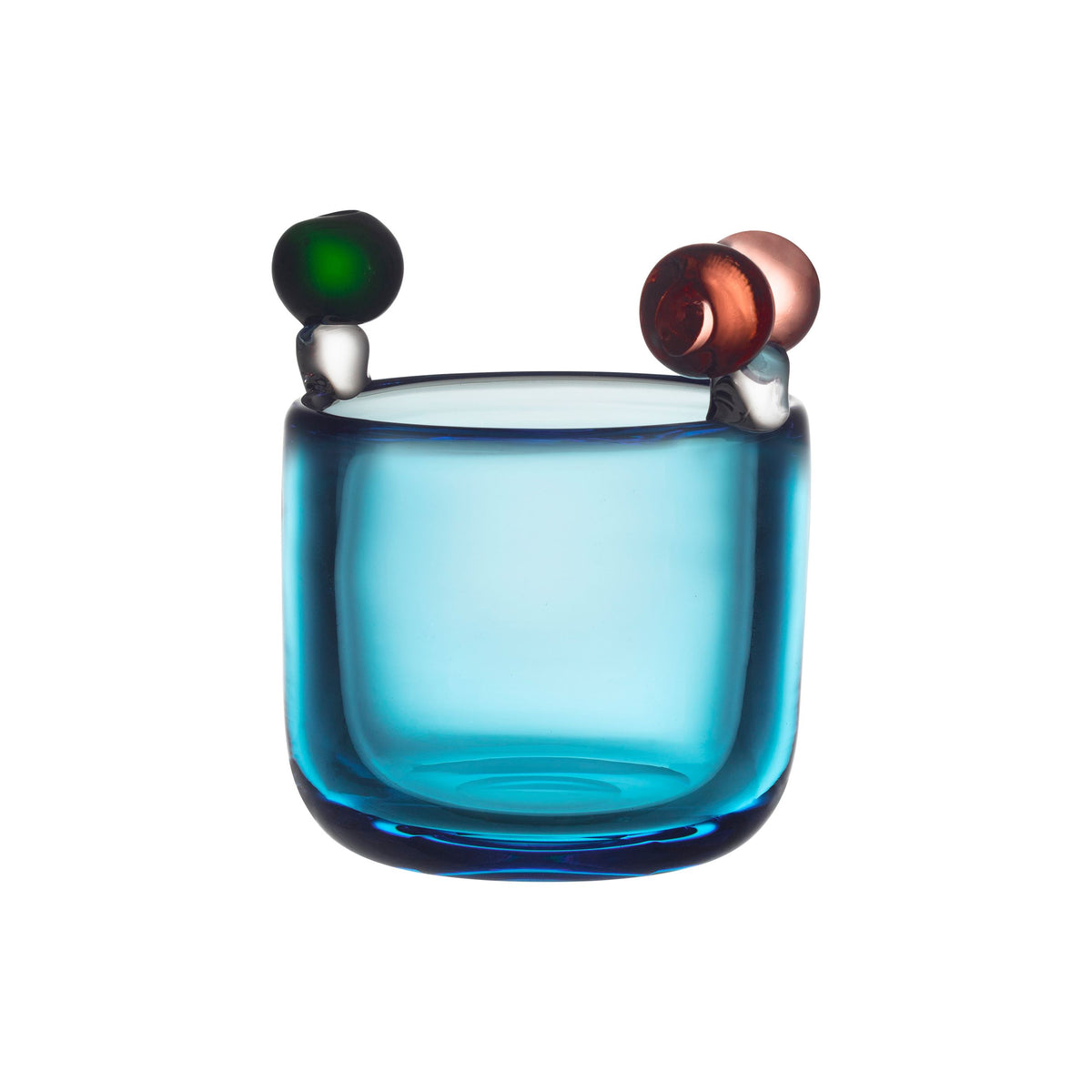 PomPom Vase 90mm himmelblau - PomPom vase 90mm skyblue