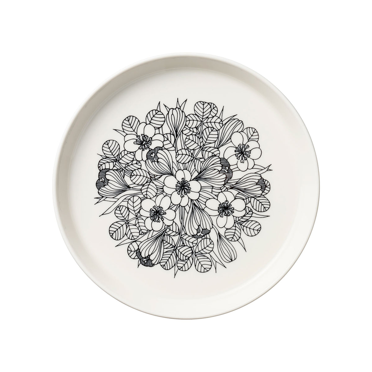 Krokus lautanen 19cm musta - Krokus plate 19 cm black