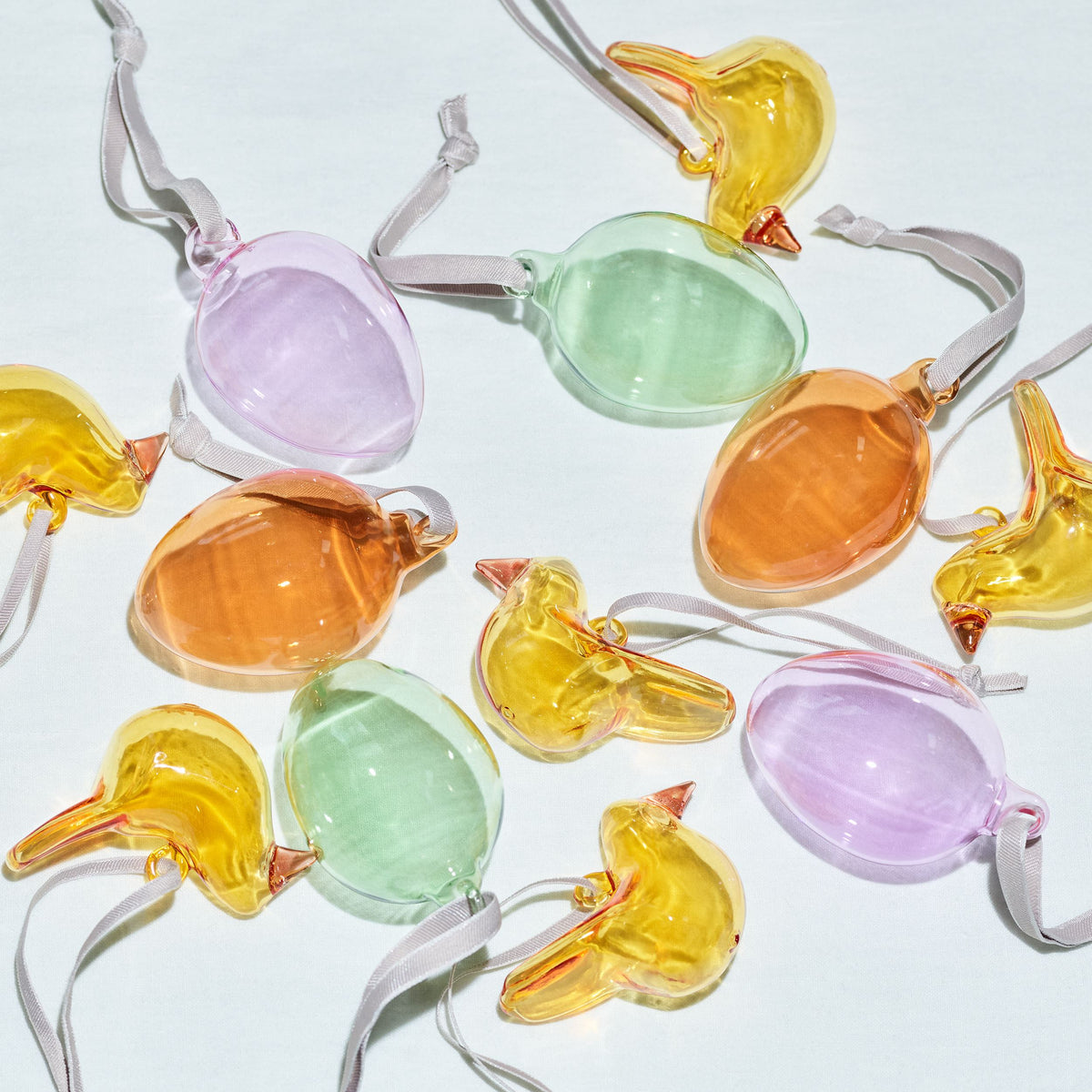 Iittala decorations Glasei 60mm 3-er Set Frühlingsmix - Glass egg 60 mm 3-set mix spring