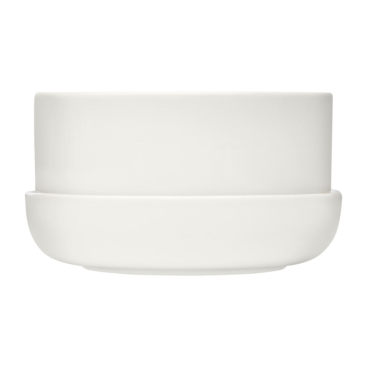 Nappula Blumentopf mit Untersetzer weiss 240x130 - Nappula plant pot w.saucer white 240x130