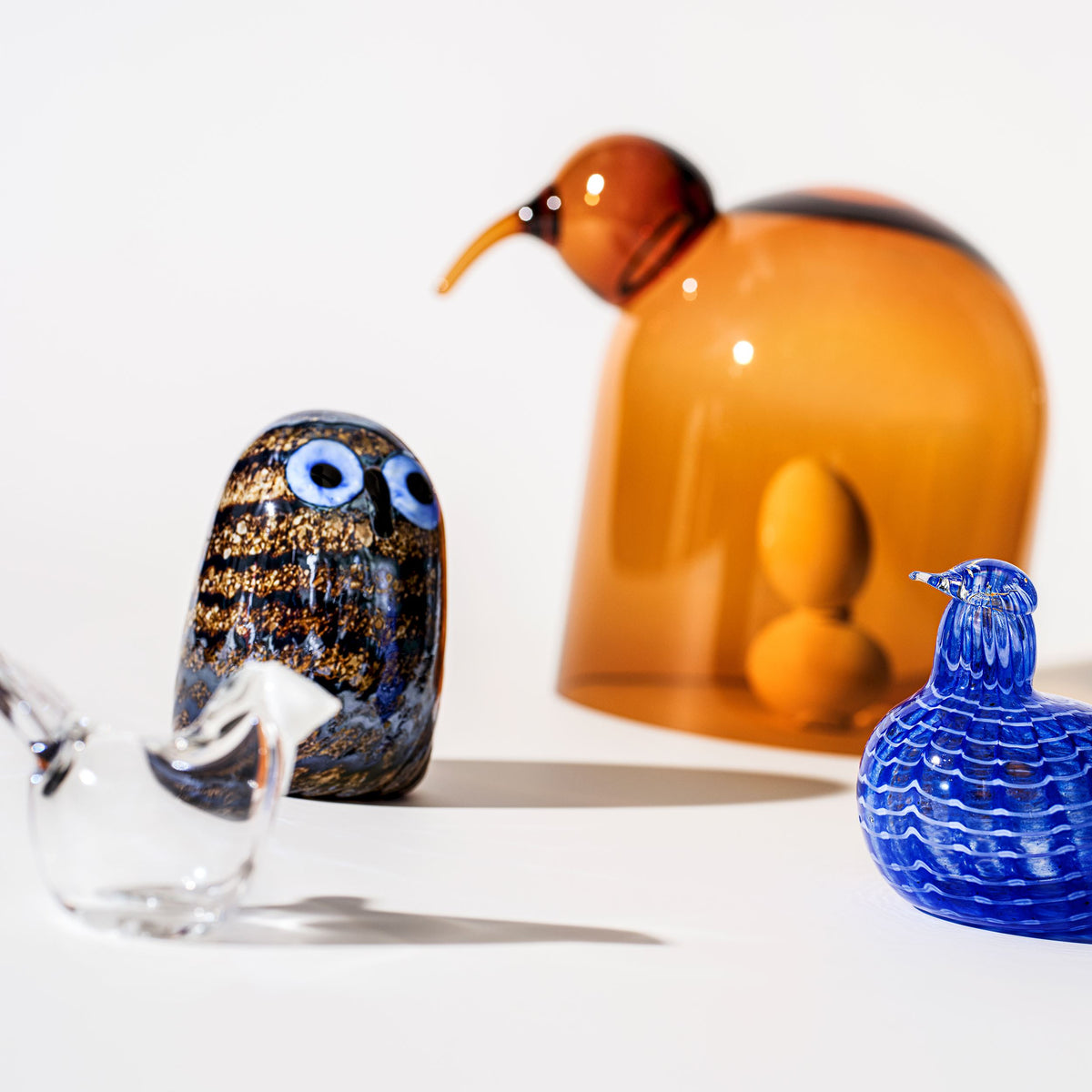 Birds by Toikka Eule 24 75x105mm - Birds by Toikka Owlet 75x105mm brown