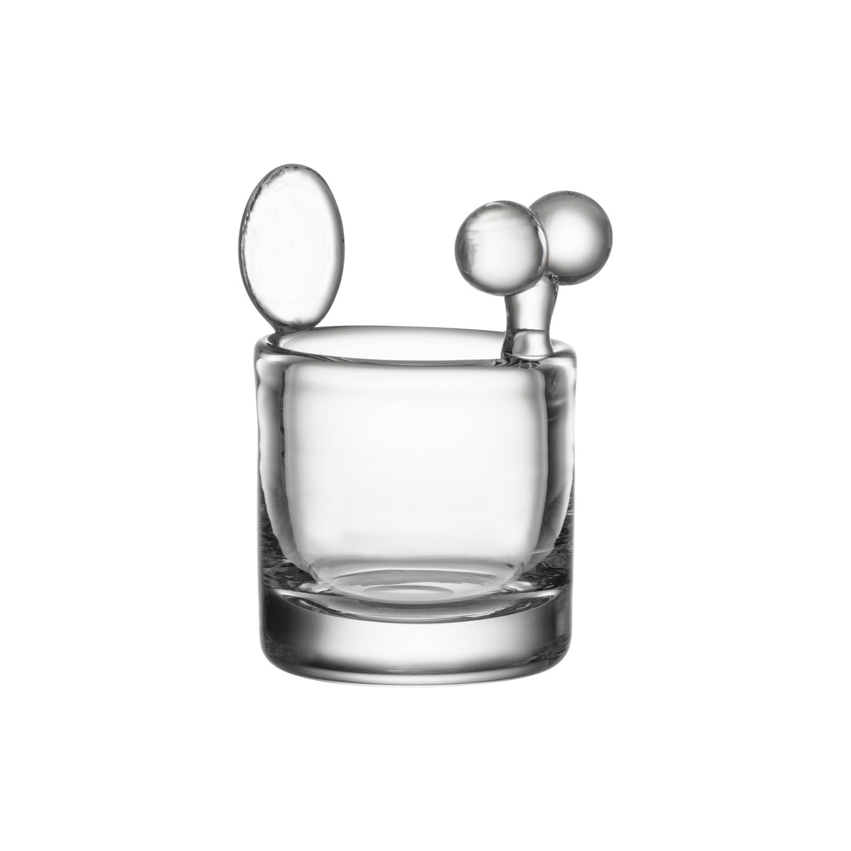 Schneeschloss Glaskunst 90mm klar - Snow Castle glass art 90mm clear