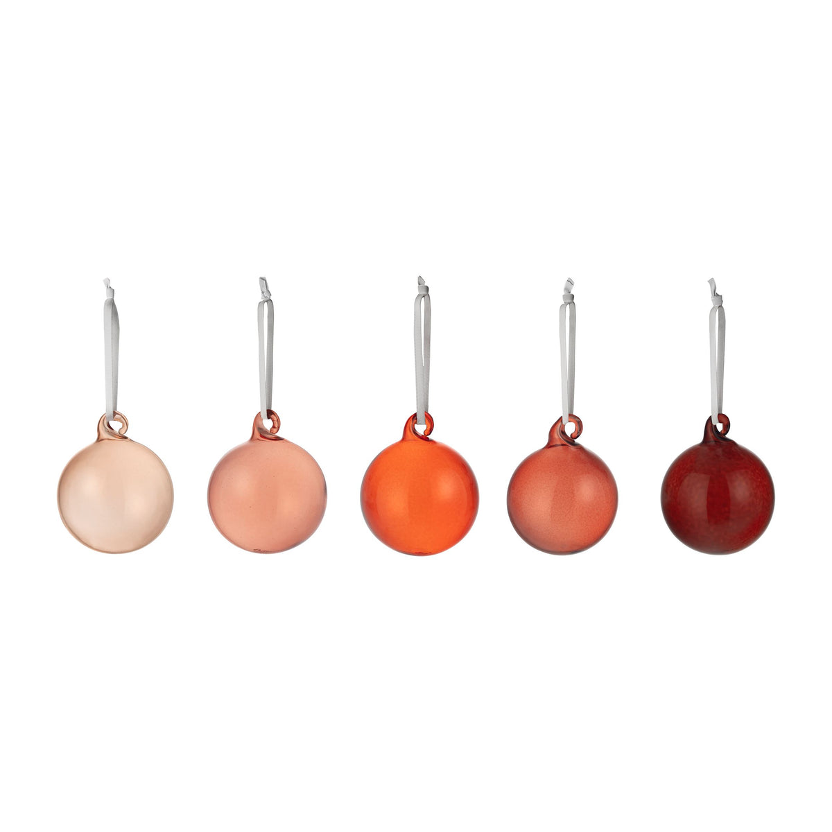 Iittala Glaskugel 40mm rot 5er Set - Iittala glass ball 40mm red 5set