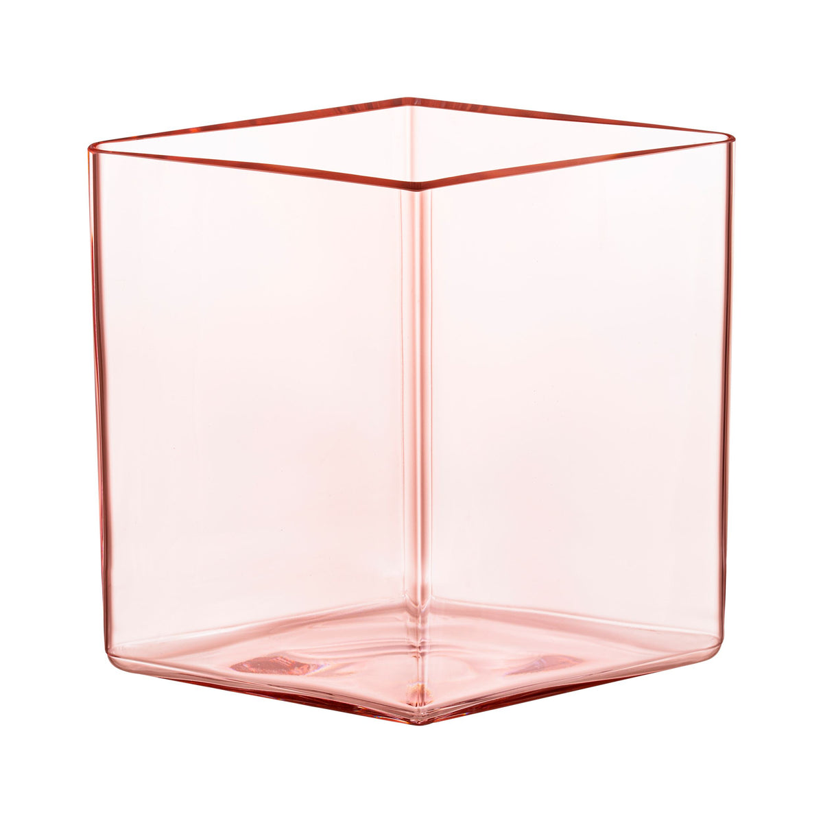 Ruutu-Vase 205 x 180mm Lachsrosa - Ruutu vase 205x180mm salmon pink