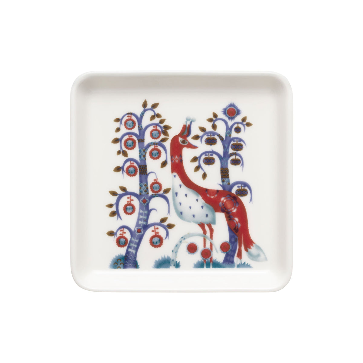 Taika Teller Quadrat 12 x 12cm Weiß - Taika plate square 12x12cm white