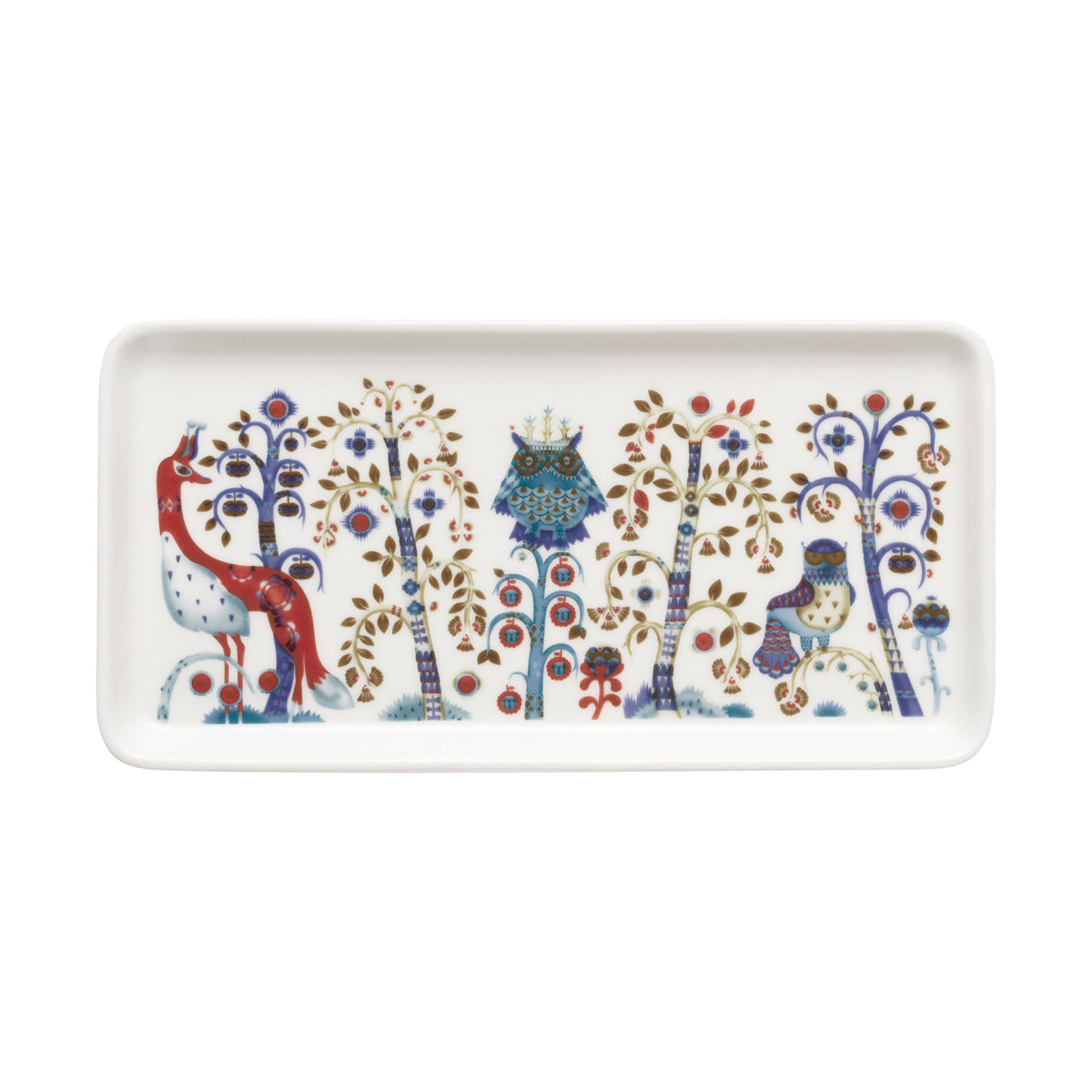 Taika plate rectangle 12x24cm white