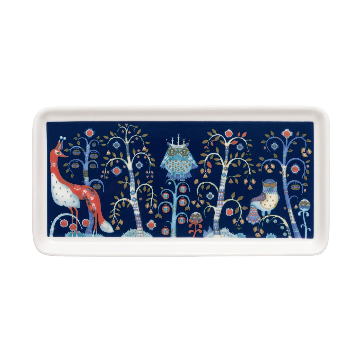 Taika Teller Rechteck 12 x 24cm Blau - Taika plate rectangle 12x24cm blue
