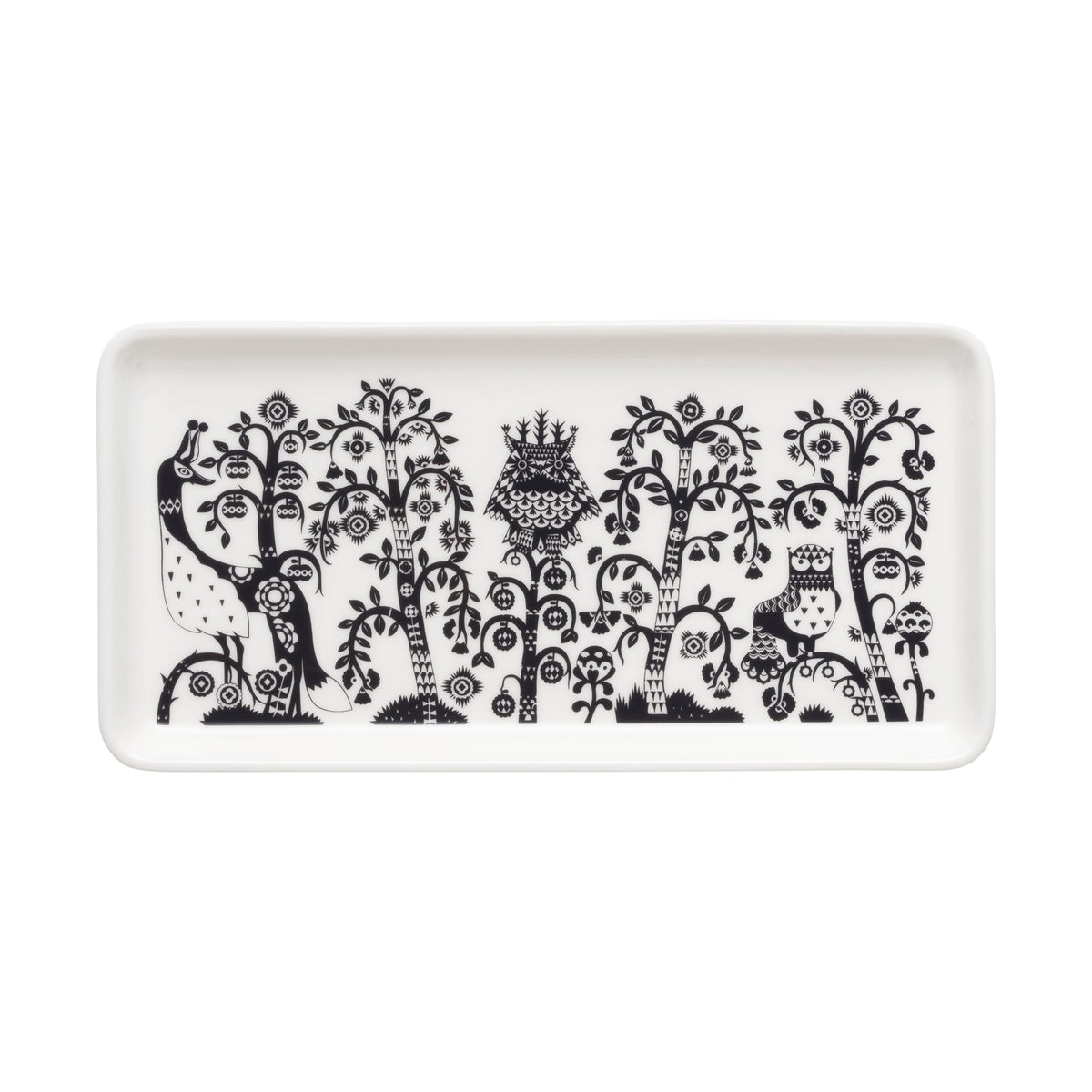 Taika Teller Rechteck 12 x 24cm Schwarz - Taika plate rectangle 12x24cm black
