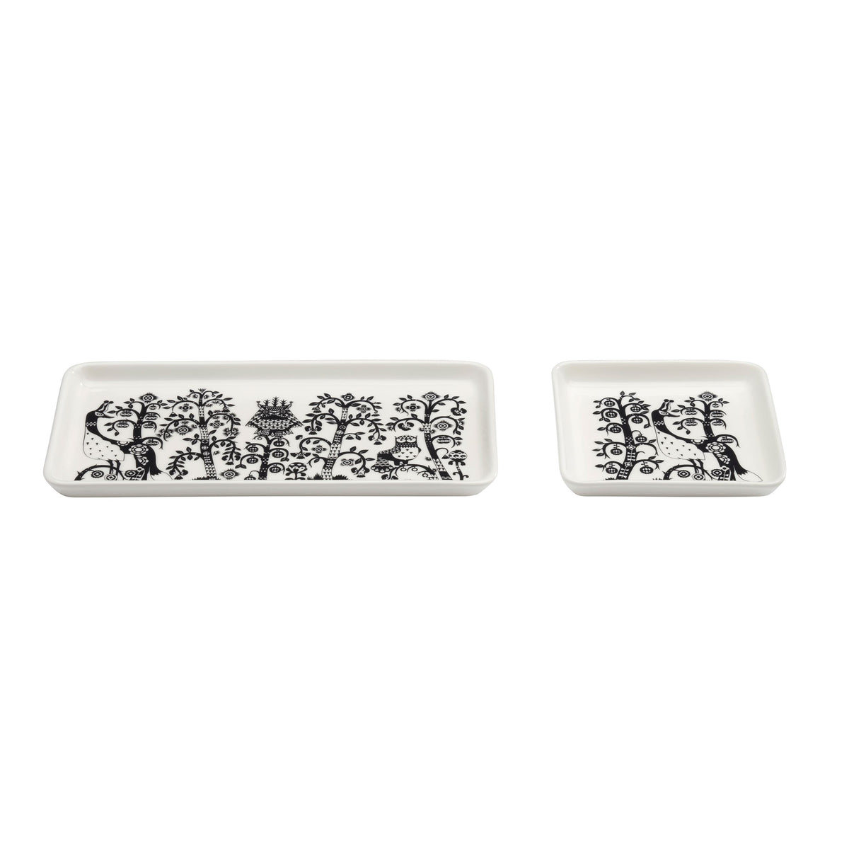 Taika Teller Rechteck 12 x 24cm Schwarz - Taika plate rectangle 12x24cm black