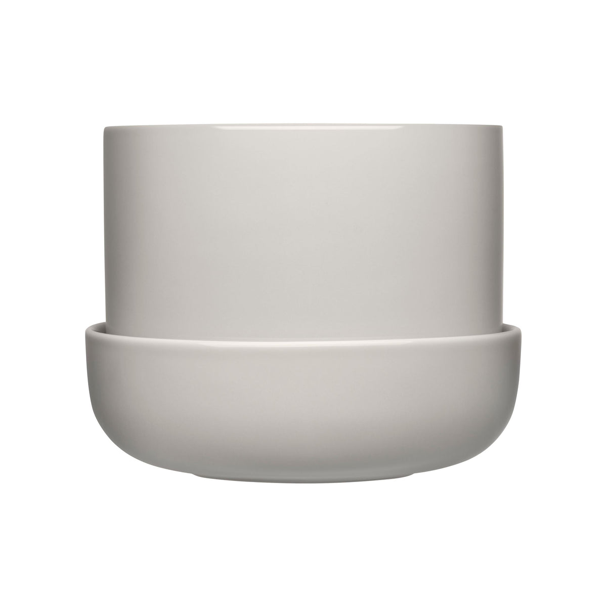 Nappula Blumentopf mit Untersetzer 170x130 Hellgrau - Nappula plant pot w.sauc. 170x130 p.grey
