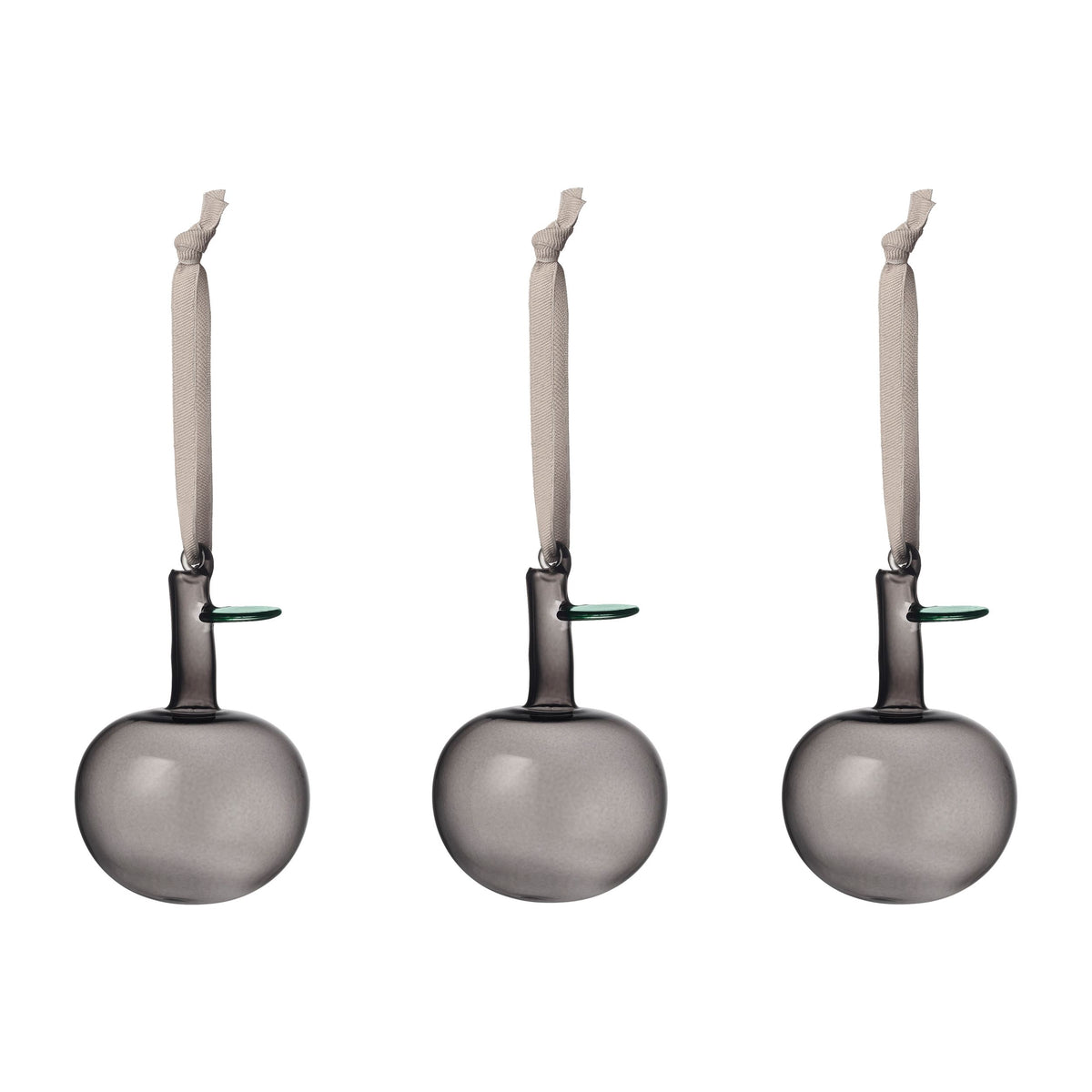Iittala lasiomena harmaa 3kpl - Iittala glass apple grey 3set
