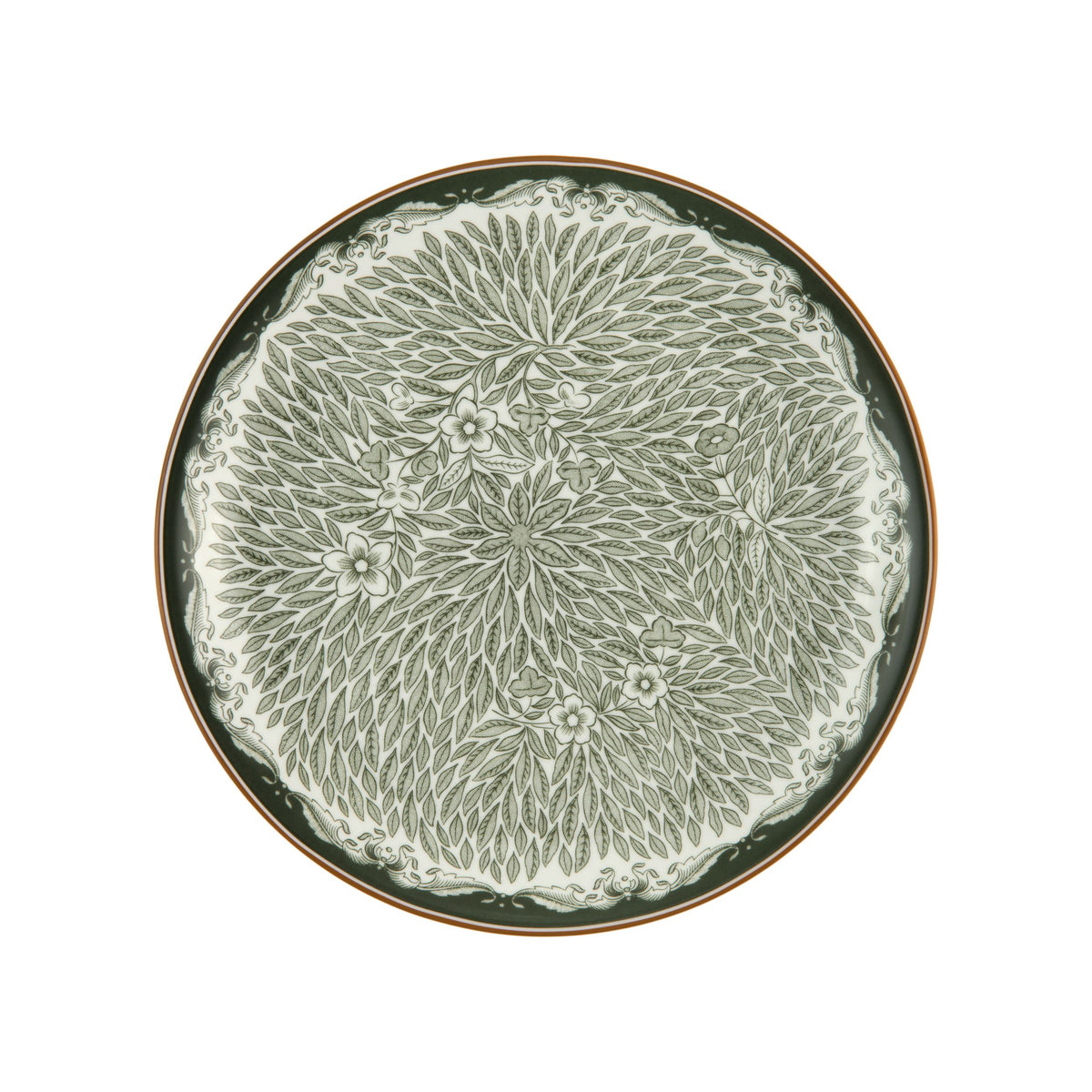 Ostindia Floris lautanen 20cm vihreä - Ostindia Floris plate 20cm green