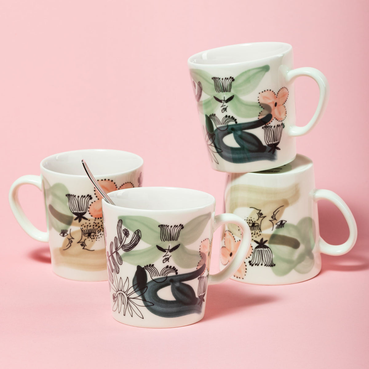 Kukkamaa muki 0,3L vihreä - Kukkamaa mug 0,3L green