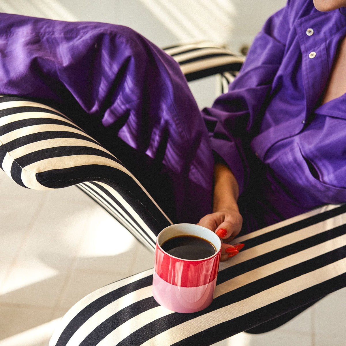 Vuokko muki 0,35L 2-väri pinkki-punainen - Vuokko mug 0,35L 2-väri pink-red