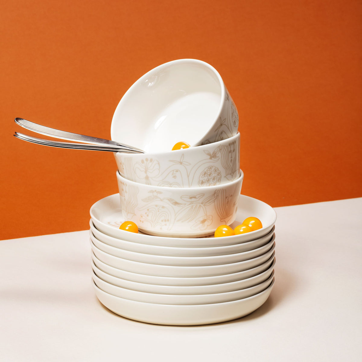 Puutarhurit skål 13cm beige - Puutarhurit bowl 13cm beige