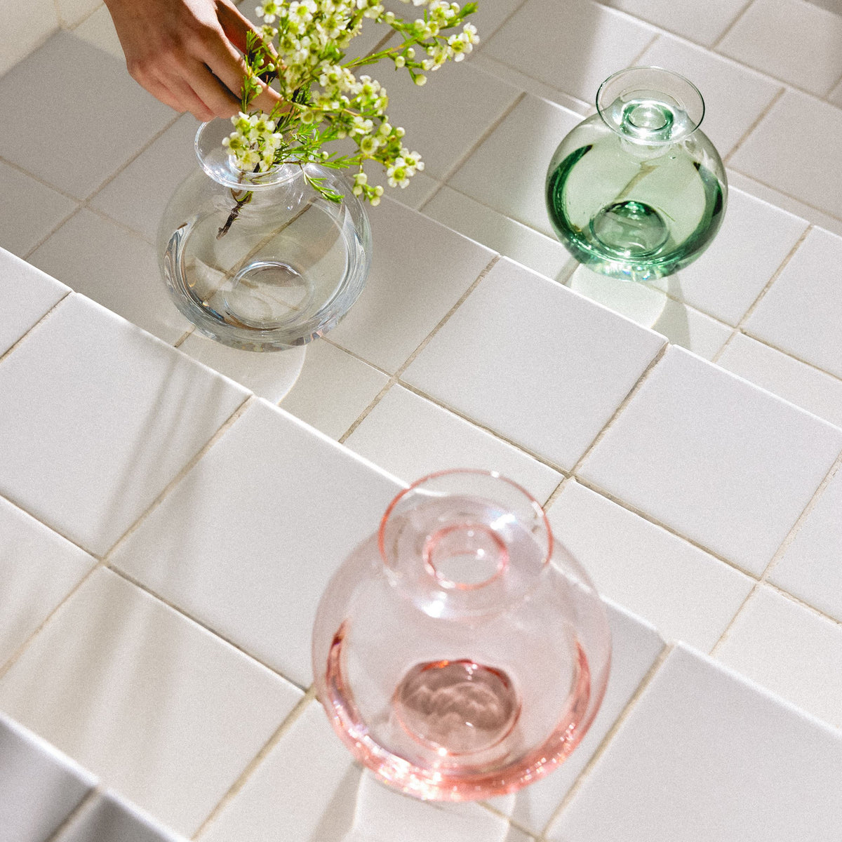 Vuokko maljakko 180mm lohenpunainen - Vuokko vase 180mm salmon pink