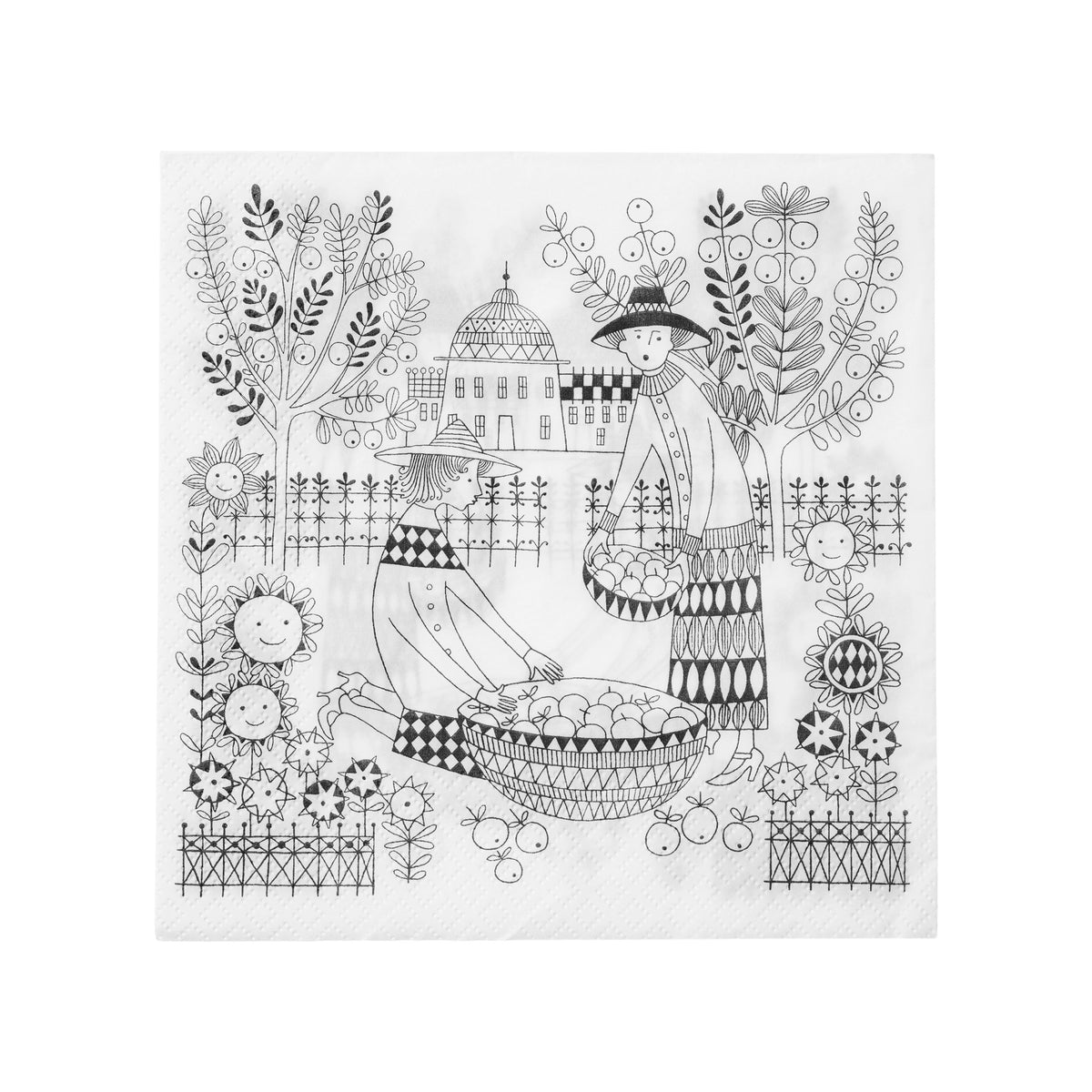 Emilia pappersservett 33x33cm 20 stycker - Emilia papernapkins 33x33cm 20pc