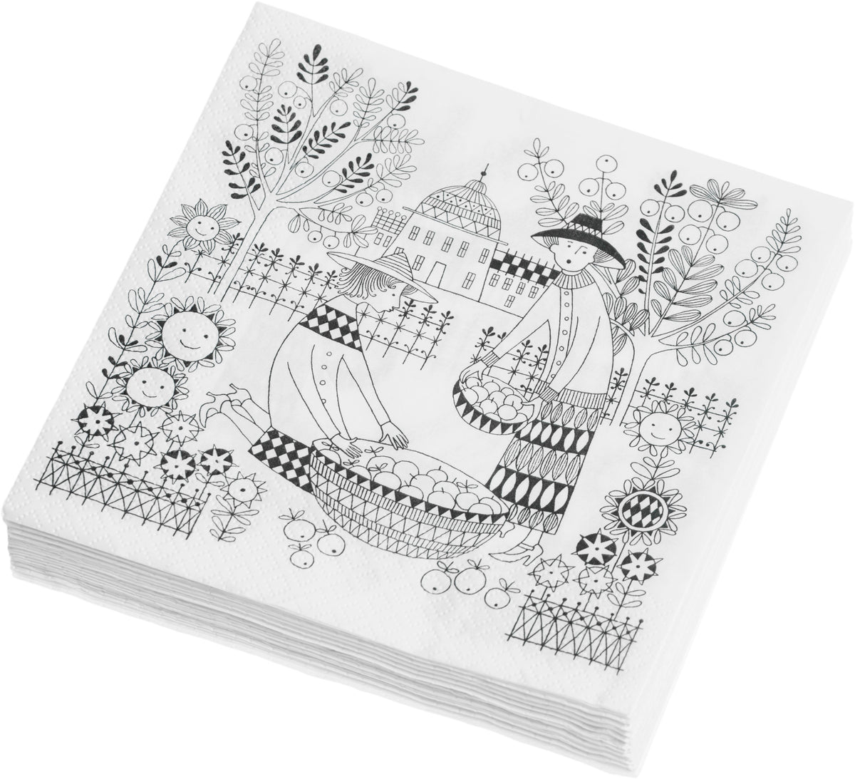 Emilia pappersservett 33x33cm 20 stycker - Emilia papernapkins 33x33cm 20pc