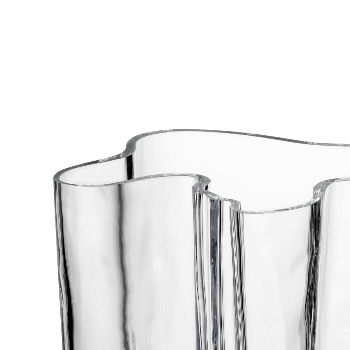 Aalto Vase 200mm transparent wm - Aalto vase 200mm clear wm