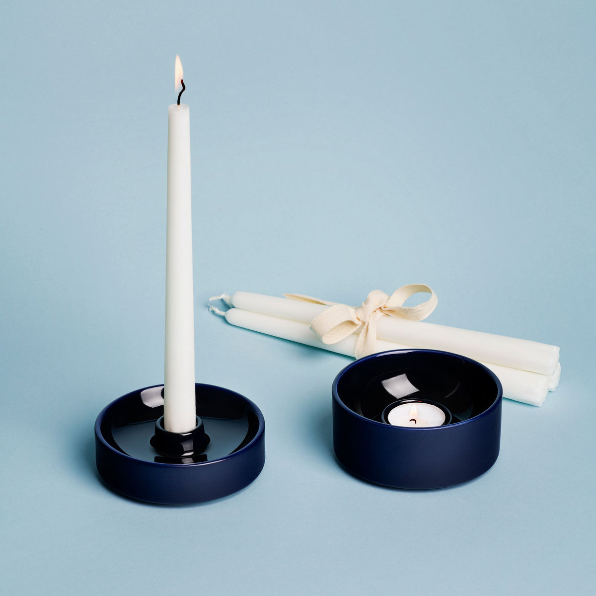 Kirnu ljuslykta 11x5cm blå - Kirnu tealight candleholder 11x5cm blue
