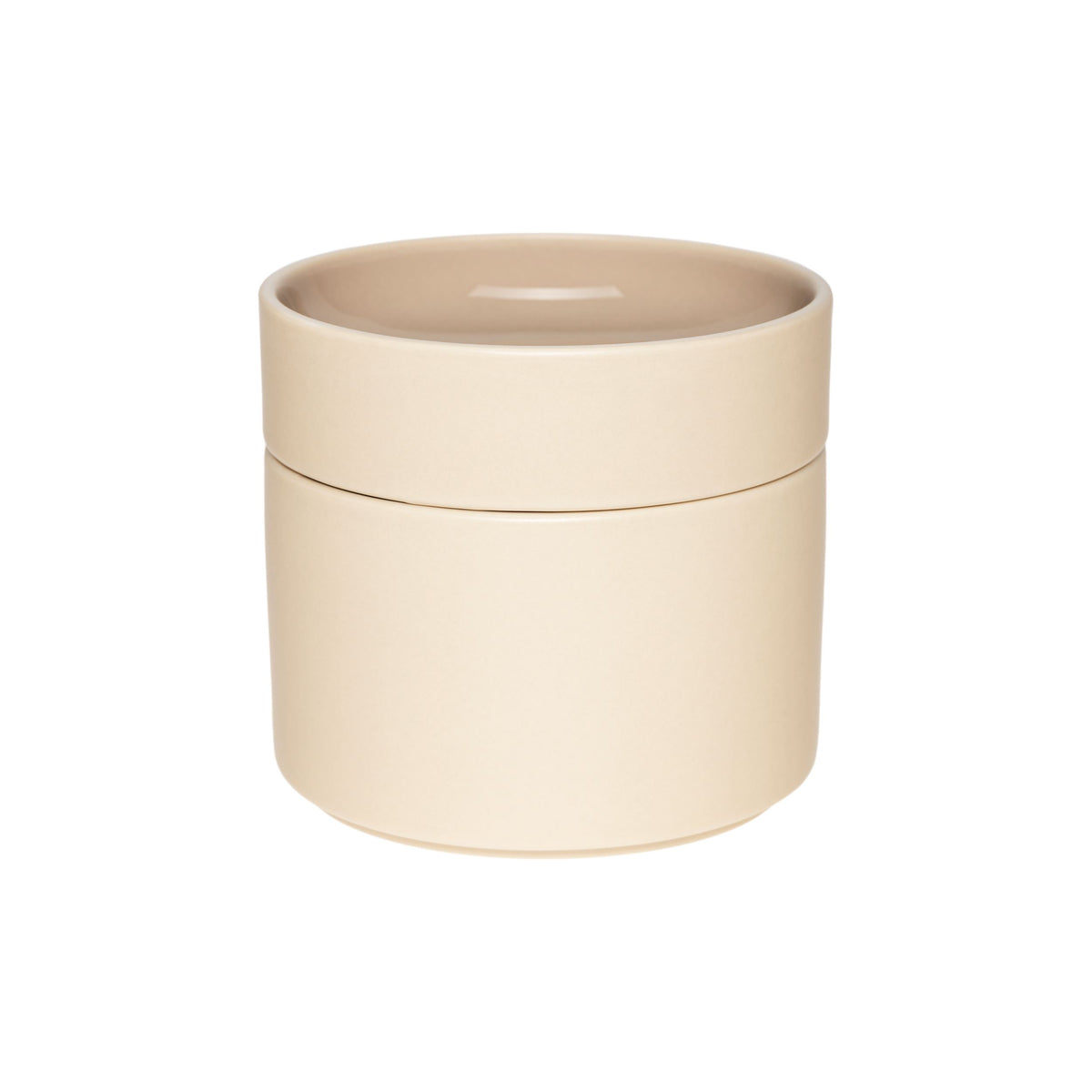 Kirnu kannellinen rasia 11x10cm beige - Kirnu treasure jar 11x10cm beige