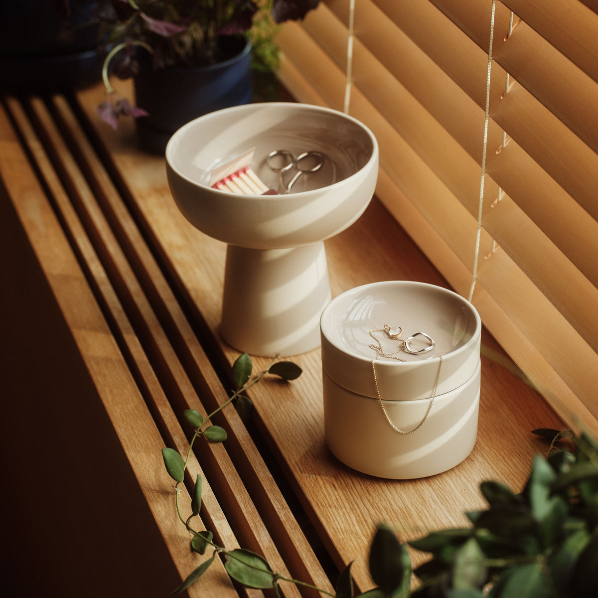 Kirnu sisustuskulho 16x16cm beige - Kirnu decorative bowl 16x16cm beige