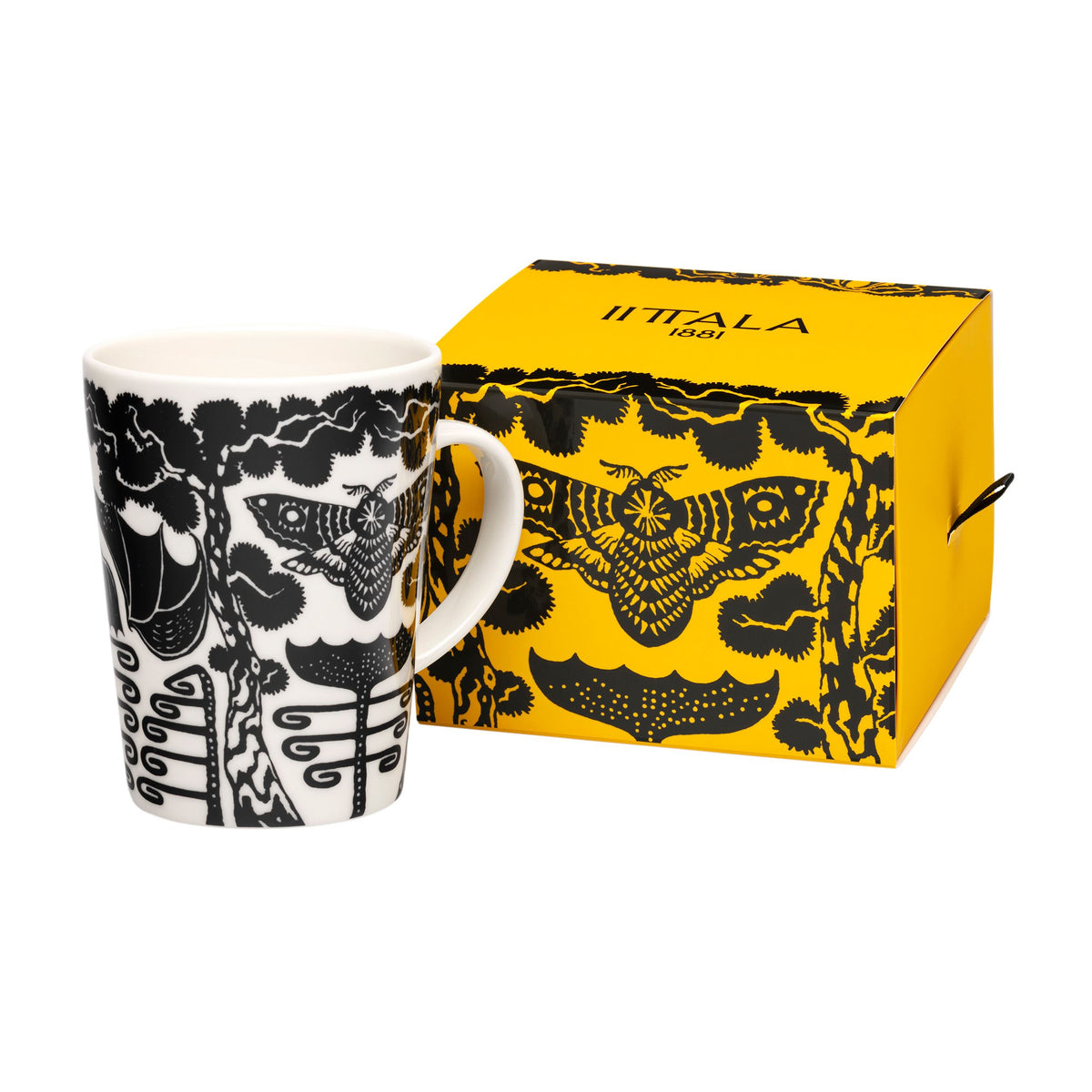 Taika Becher 0,4L Yö s/w Geschenkbox - Taika mug 0,4L Yö b/w gift box