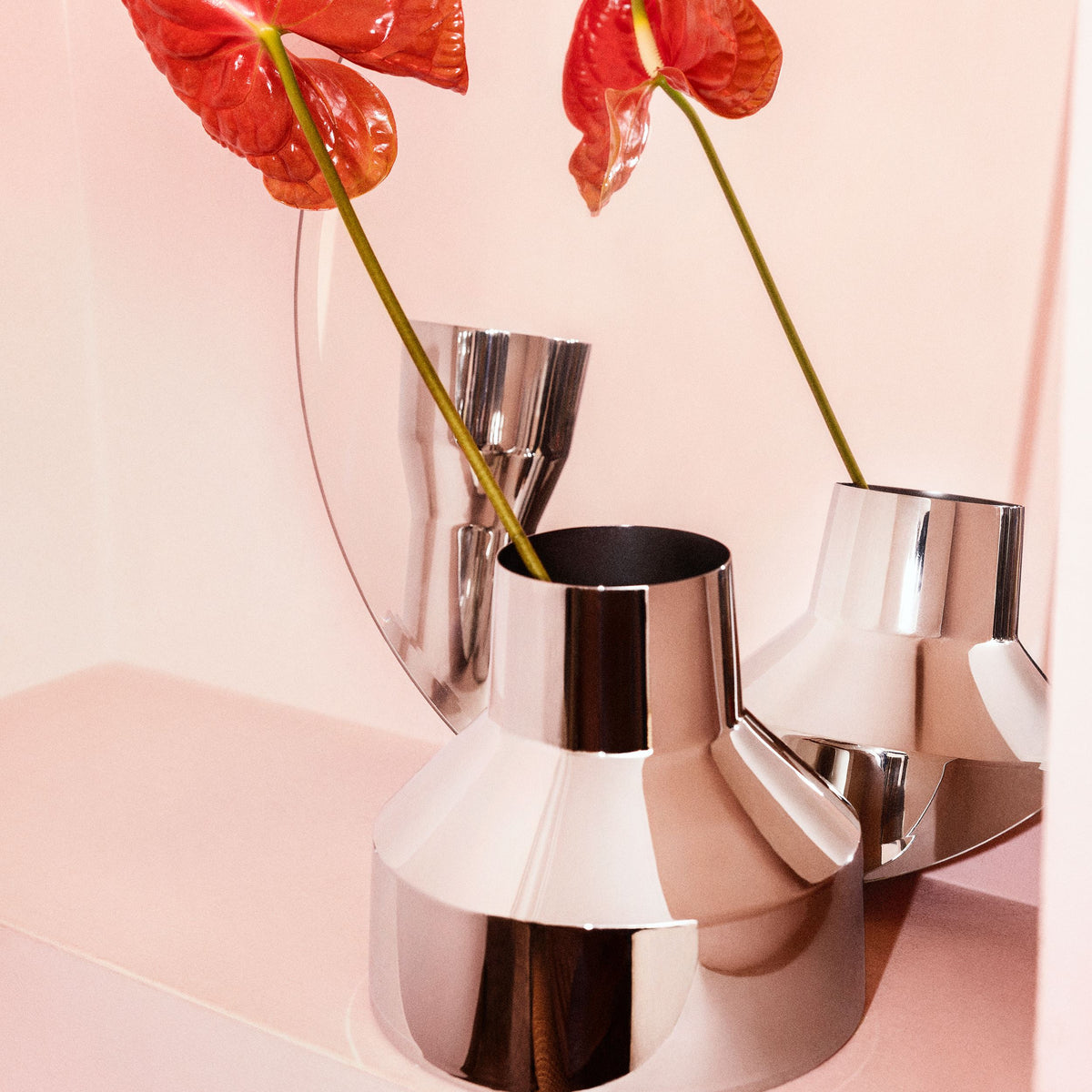 Solare Vase niedrig 220x200mm Stahl - Solare vase low 220x200mm steel