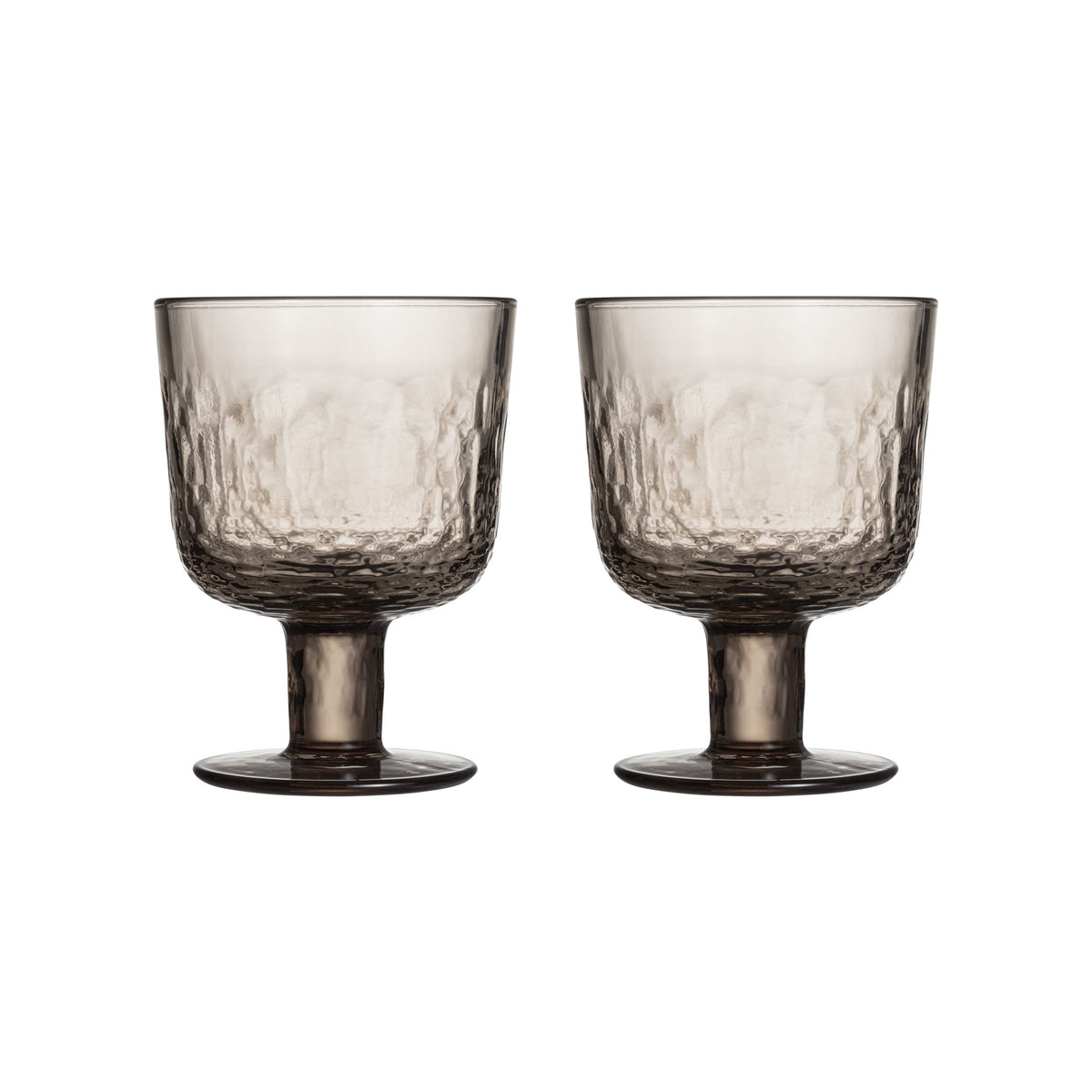 Mainio glas på fot 30cl mocca 2-pack - Mainio goblet 30cl mocha 2pc