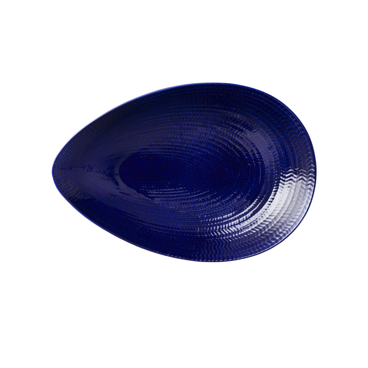 Blå eld serveringsfat 24x35cm blå - Blå eld serving platter 24x35cm blue