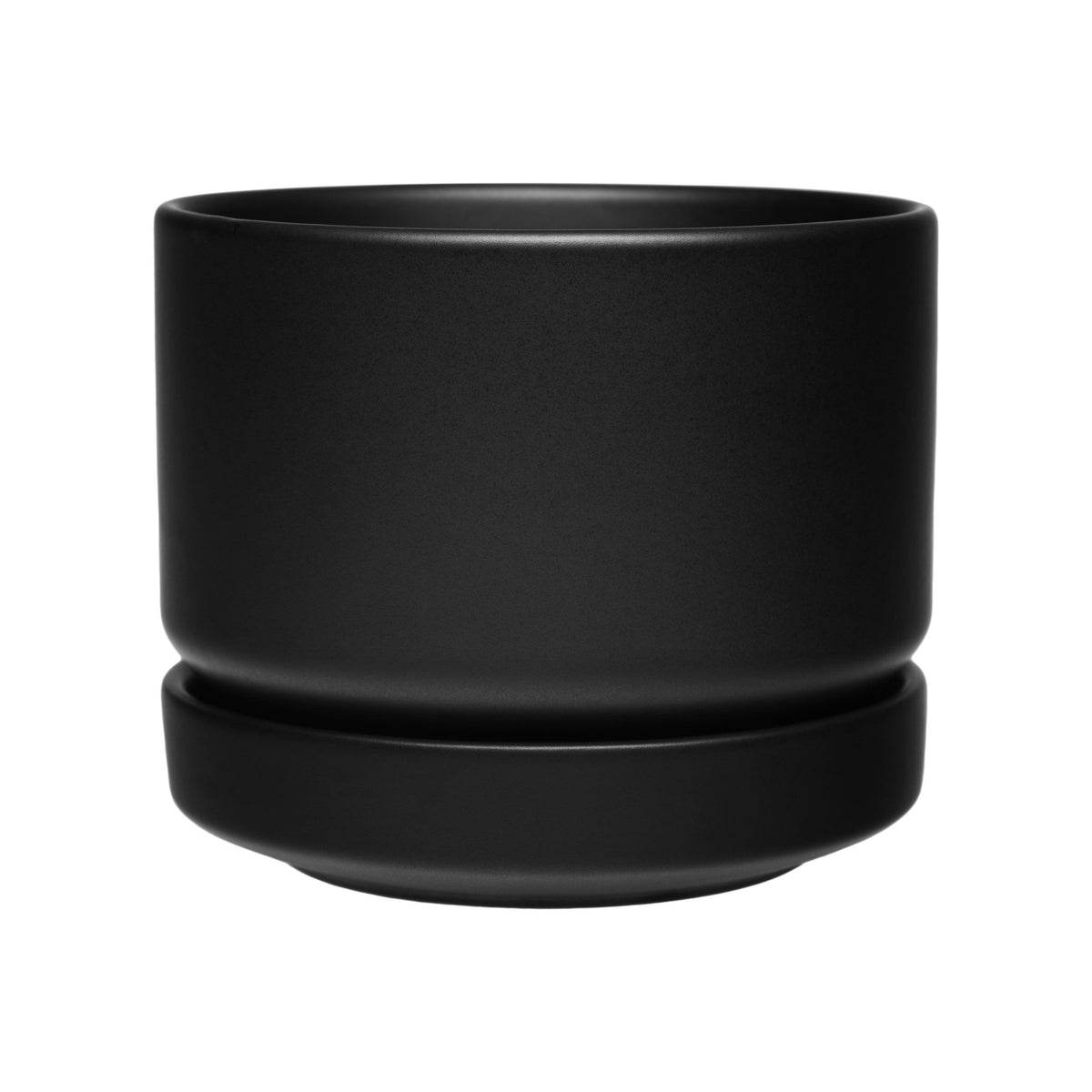 Arabia kukkaruukku SN 11cm matta musta - Arabia plant pot SN 11cm black matt