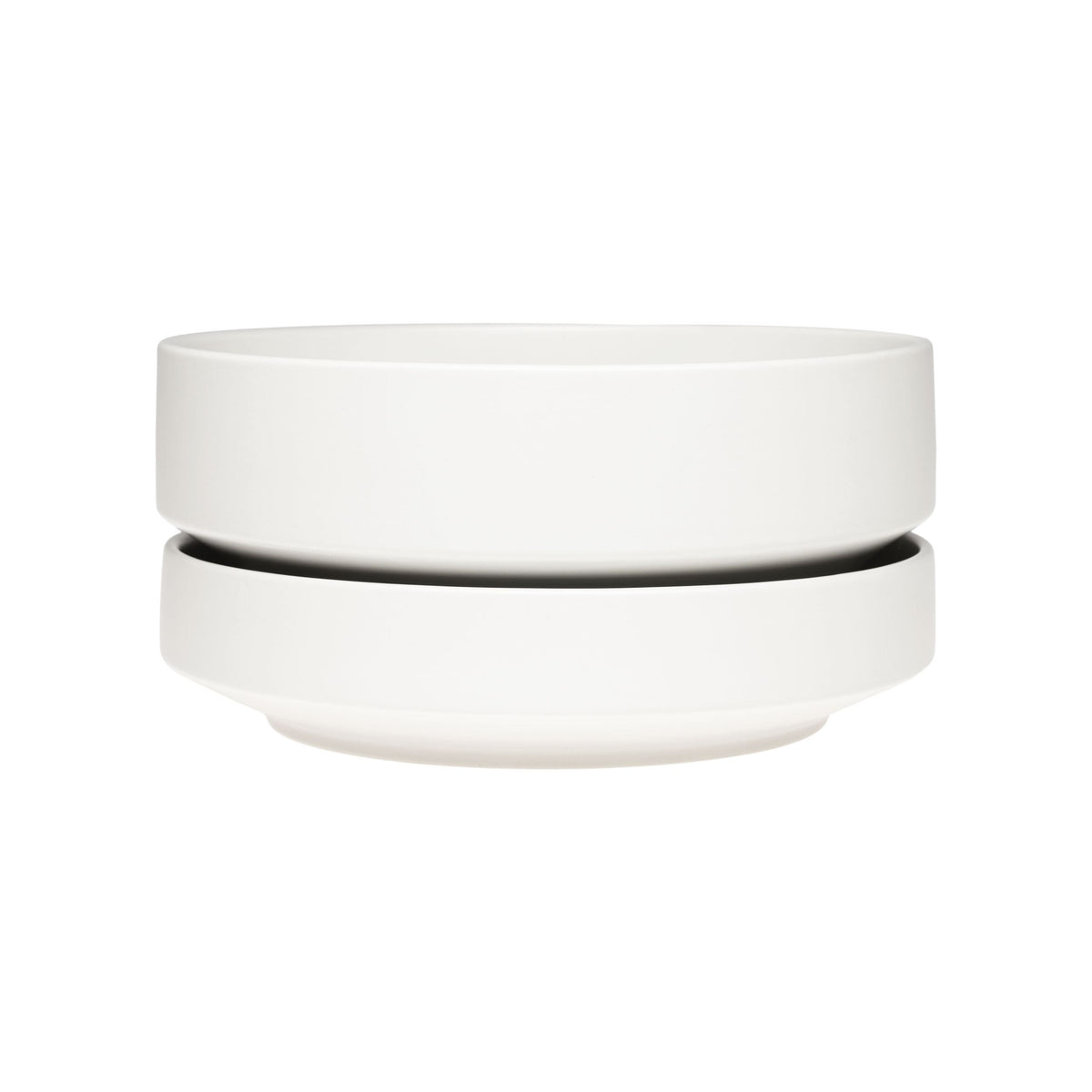 Arabia kukkaruukku SN 22 matala matta valkoinen - Arabia plant pot SN 22cm low white matt