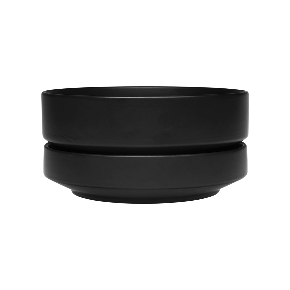 Arabia kruka SN 22cm låg matt svart - Arabia plant pot SN 22cm low black matt