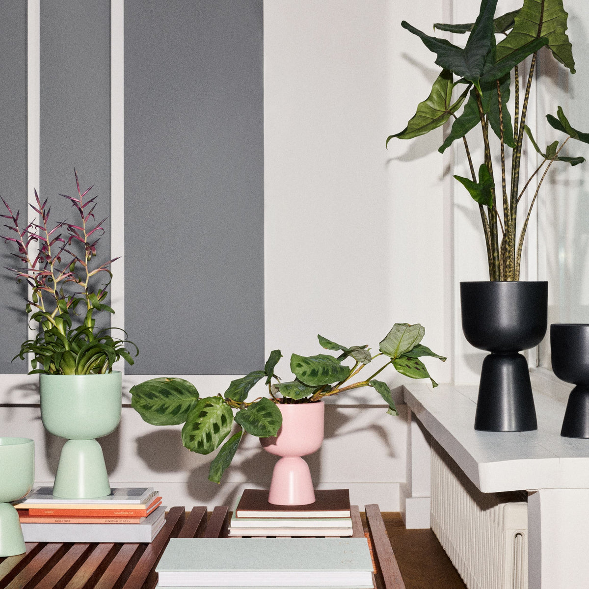 Nappula Übertopf 320 x 190mm Mattschwarz - Nappula plant pot 320x190 matte black