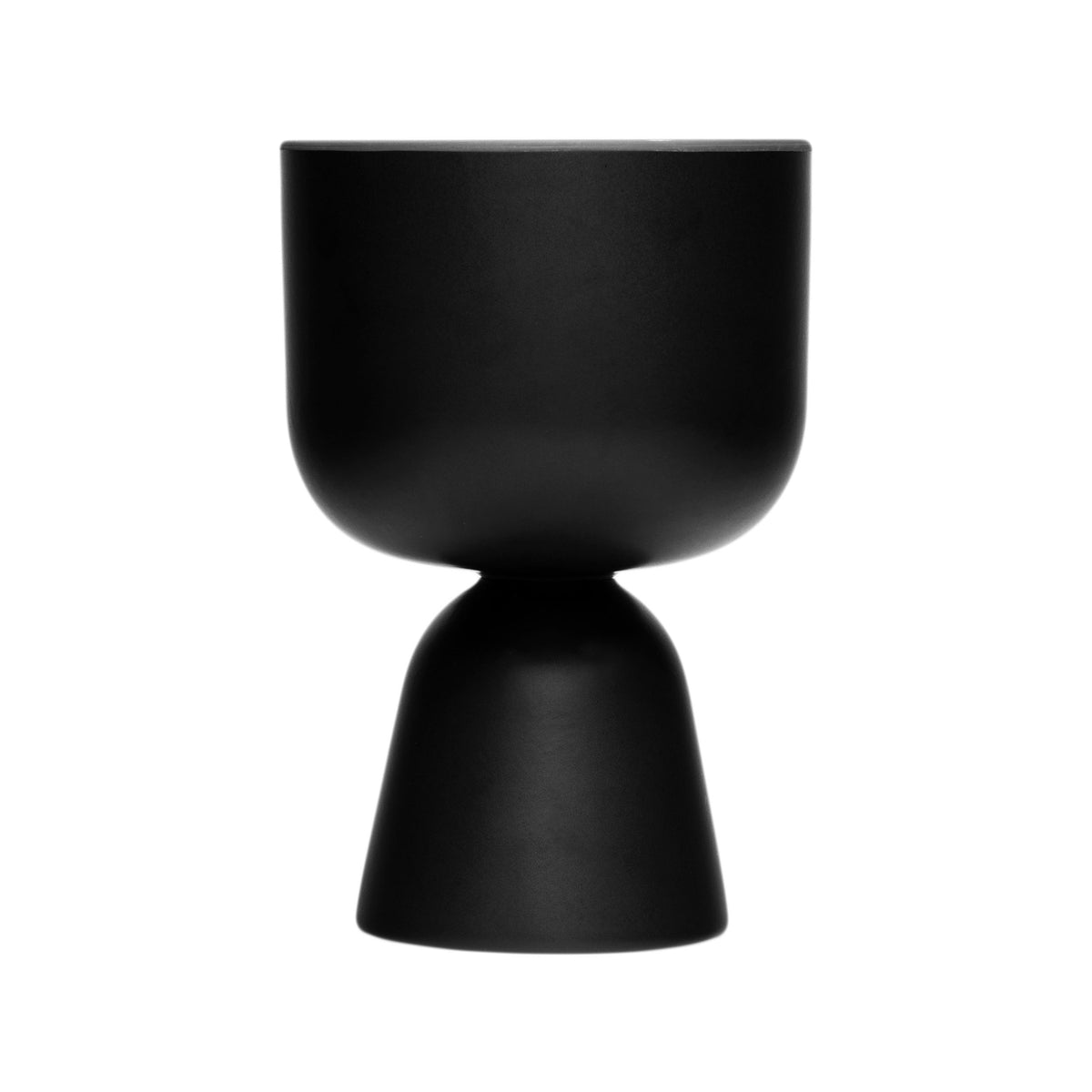 Nappula ruukku matta musta XS jalallinen - Nappula plant pot 190x125mm matte black